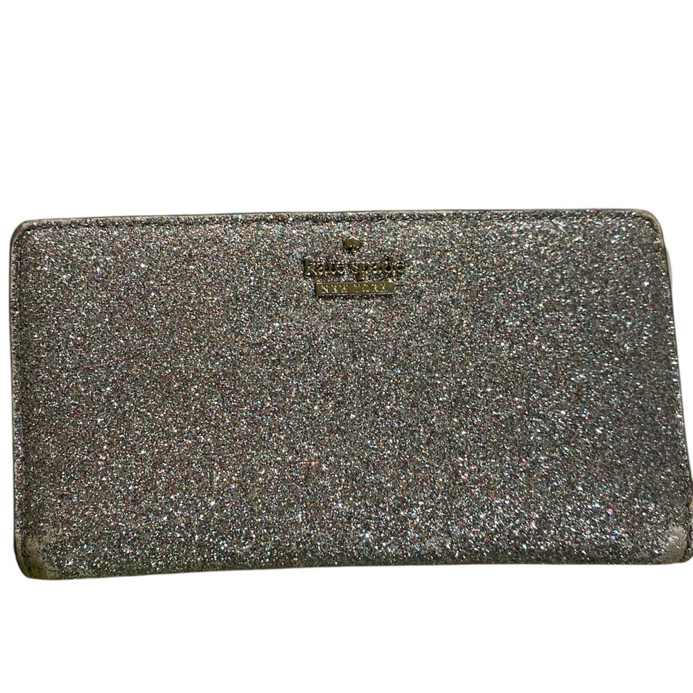Storybook Kate Spade Silver Glitter Wallet